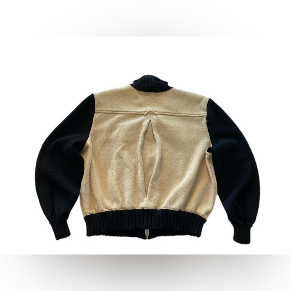 St. John Black and Cream Jacket with Gold Accents Small - Picture 7 of 8